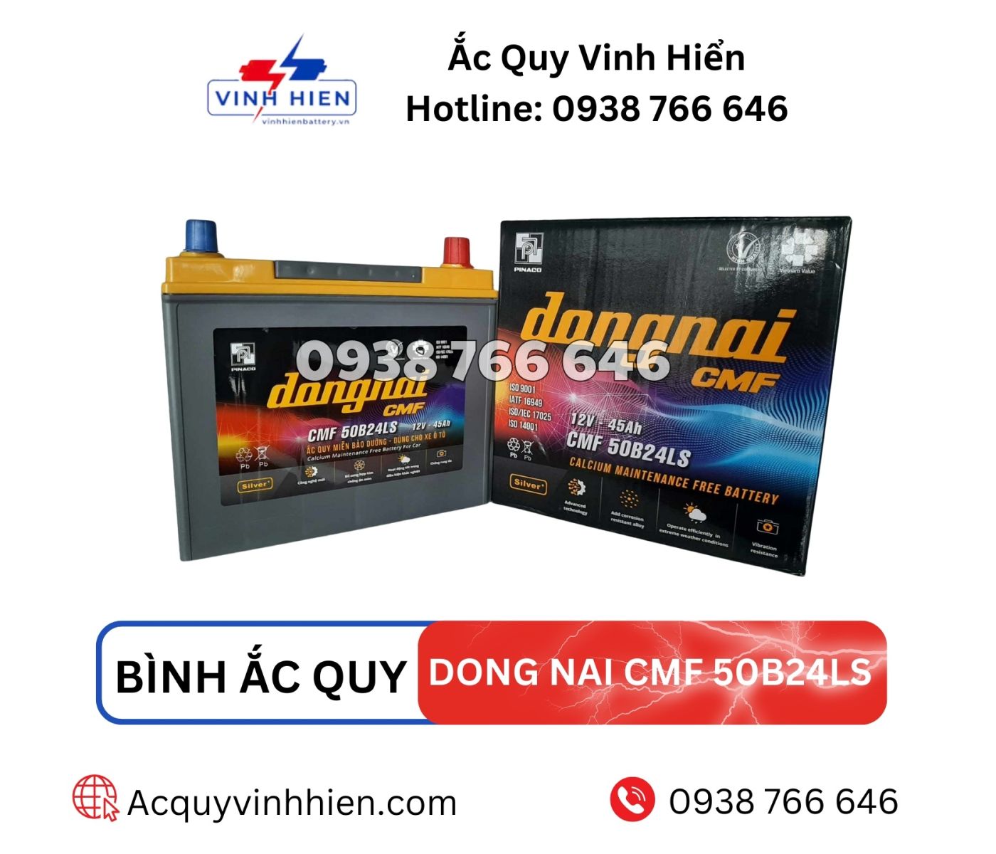 Ung dung cua ac quy Dong Nai CMF 50B24LS