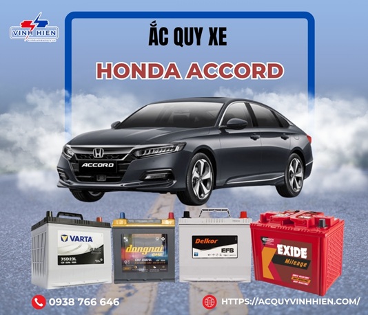 ac quy xe Honda Accord