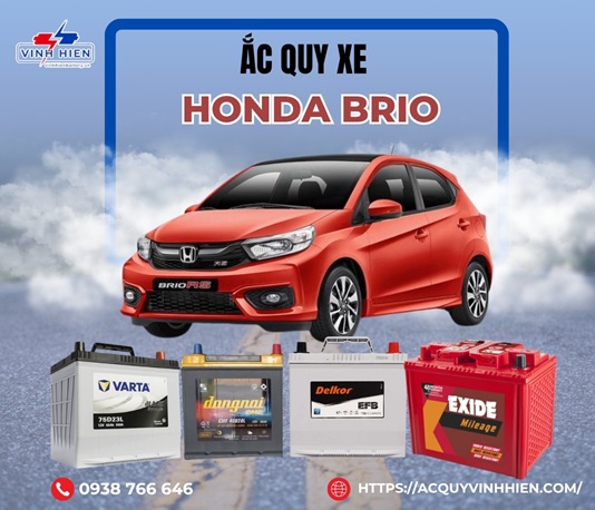 ac quy xe Honda Brio