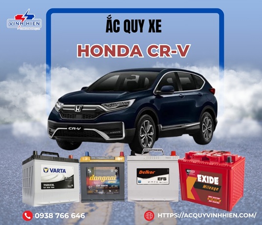 ac quy xe Honda CR-V