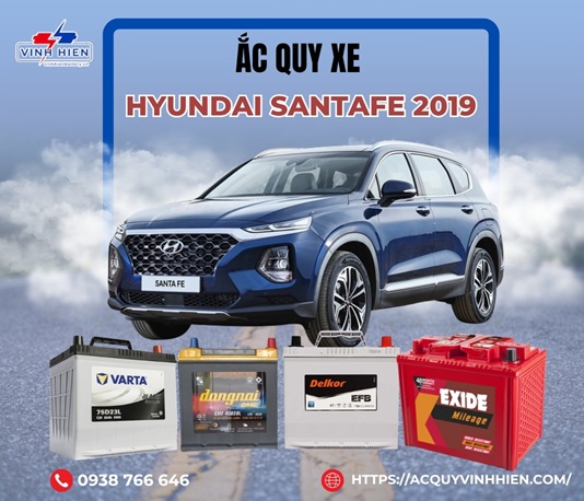 ac quy xe Santafe 2019