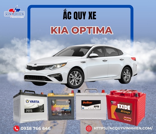 ac quy xe Kia Optima