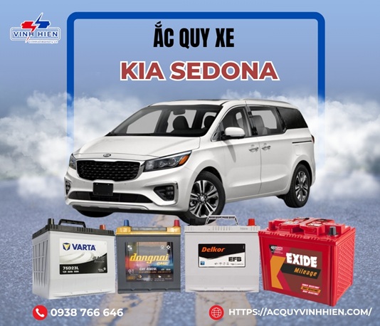 ac quy xe Kia Sedona