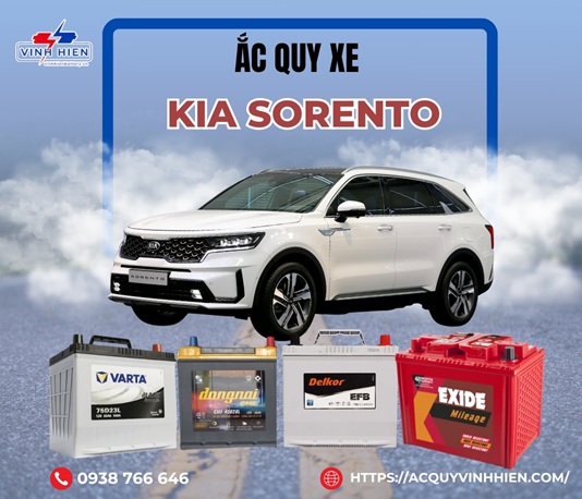 ac quy xe Kia Sorento