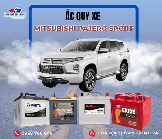 ac quy xe Mitsubishi Pajero Sport