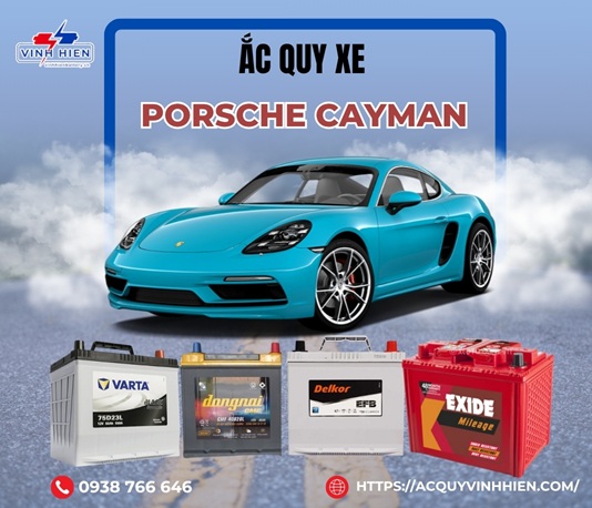 ac quy xe Porsche Cayman