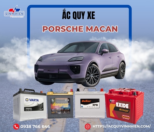 ac quy xe Porsche Macan