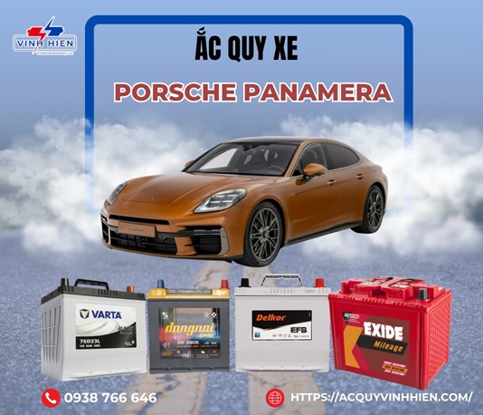 ac quy xe Porsche Panamera