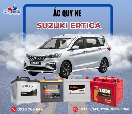 ac quy xe Suzuki Ertiga