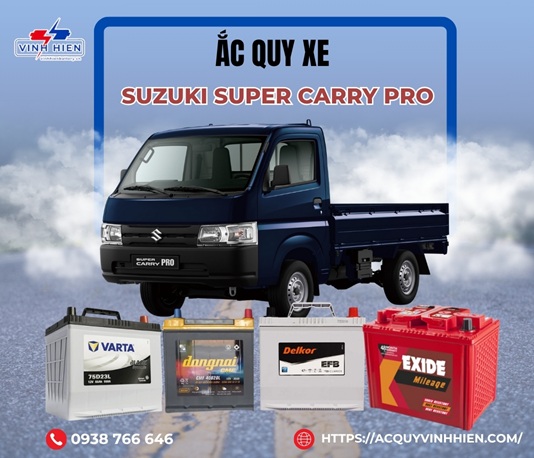 ac quy xe Suzuki Super Carry Pro