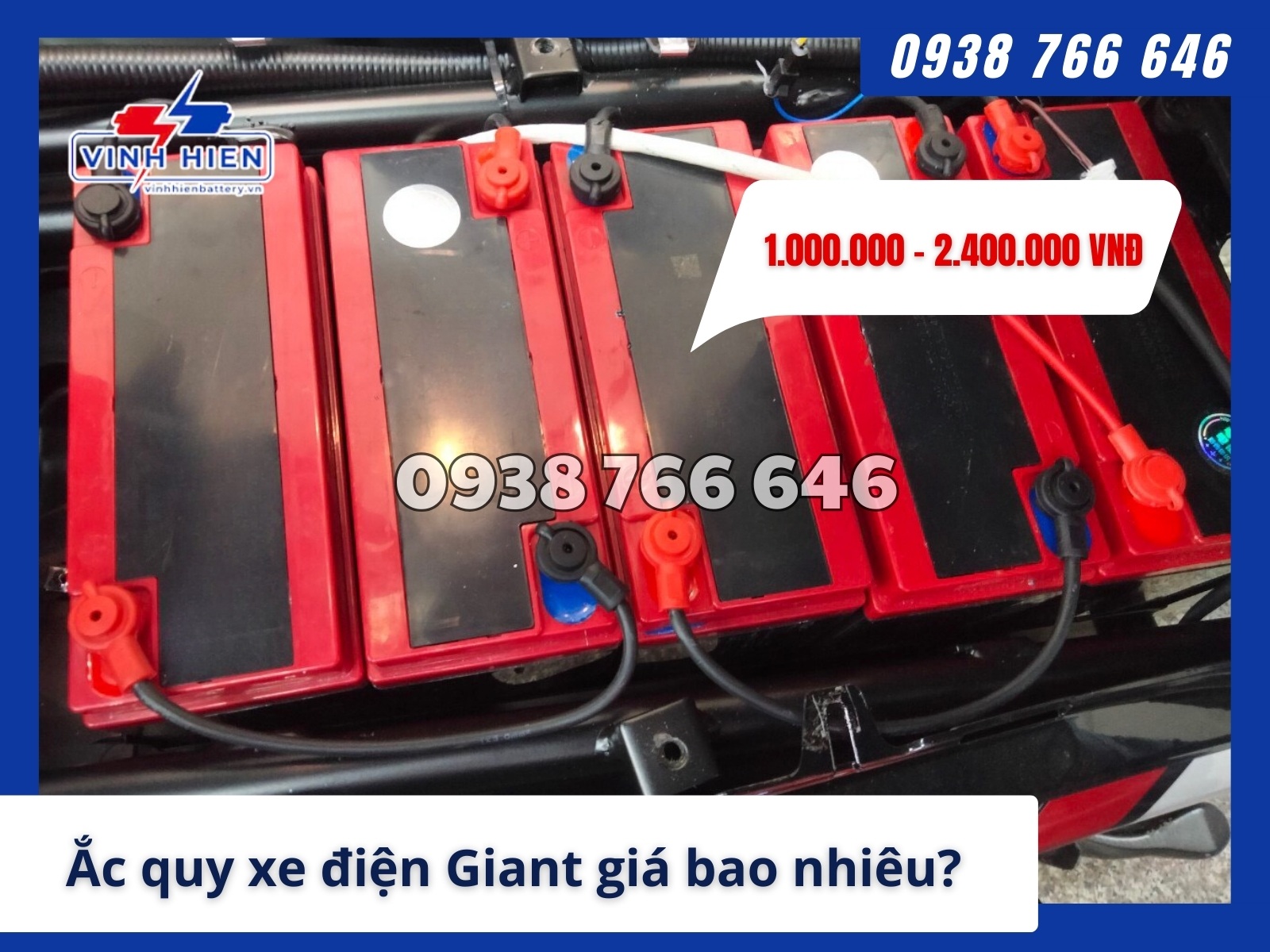 Ac quy xe dien Giant gia bao nhieu