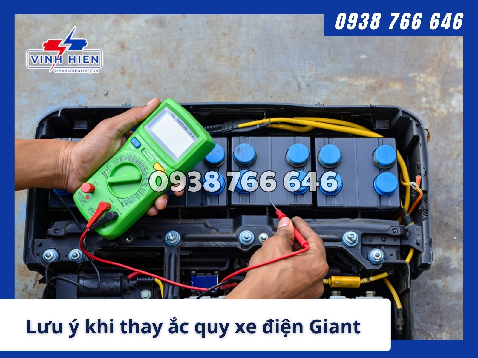 4 luu y quan trong khi thay ac quy xe dien Giant