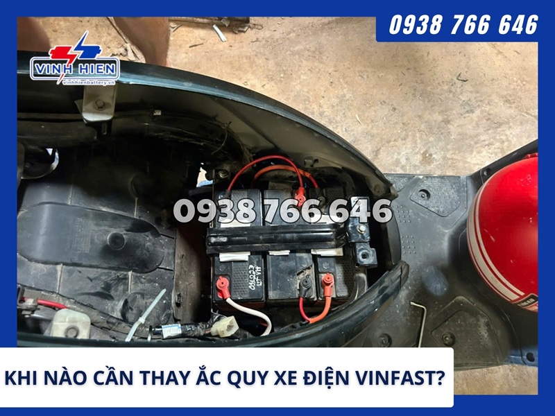 Khi nào cần thay ắc quy cho xe điện Vinfast?