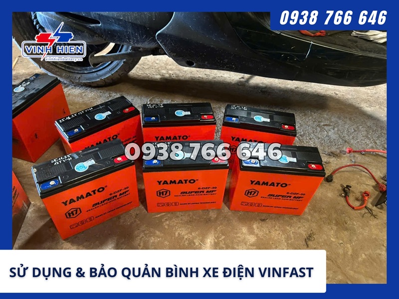 Hướng dẫn sử dụng và bảo quản bình xe điện Vinfast