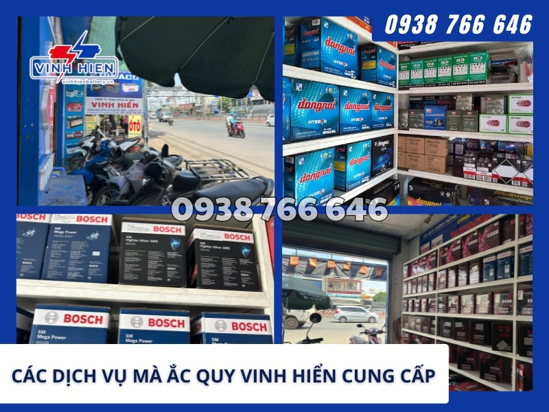 Các dịch vụ mà Ắc Quy Vinh Hiển cung cấp