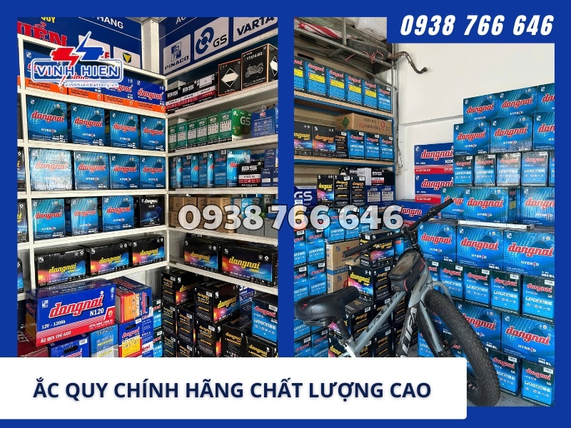 Ắc quy chính hãng, chất lượng cao