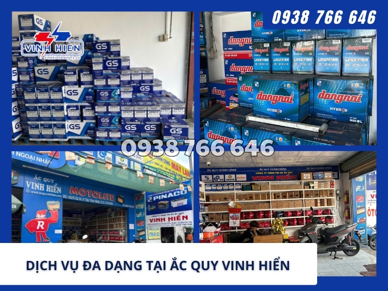 Dịch vụ đa dạng tại Ắc Quy Vinh Hiển