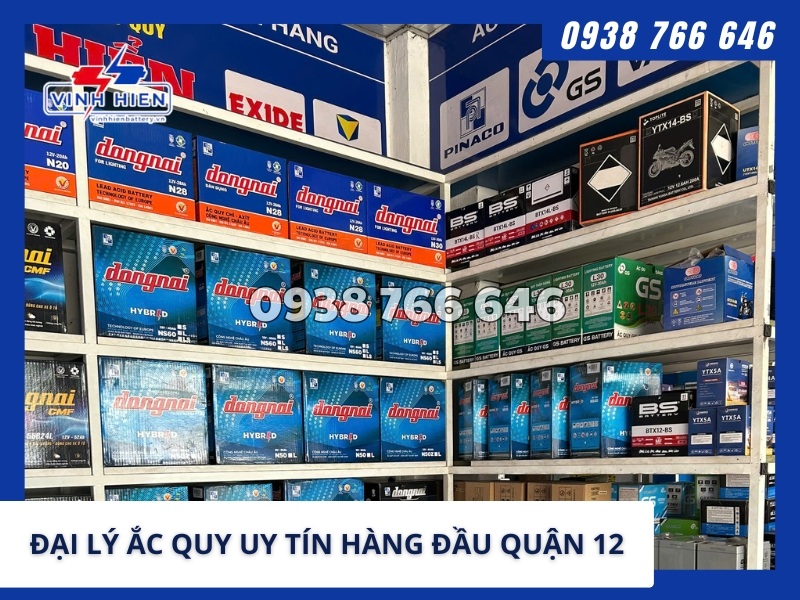 Đại lý ắc quy uy tín hàng đầu quận 12