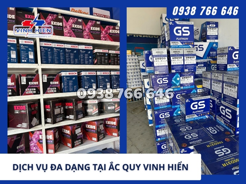 dịch vụ đa dạng tại Ắc Quy Vinh Hiển