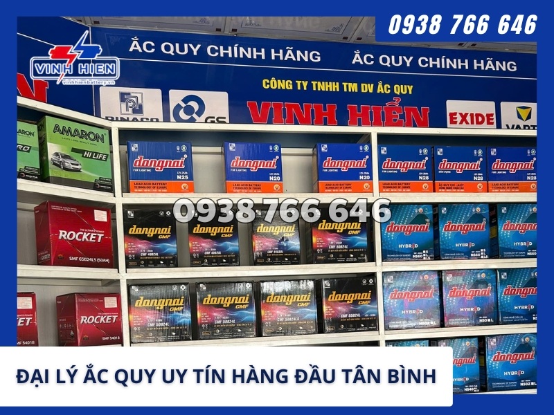 Đại lý ắc quy uy tín hàng đầu tân bình