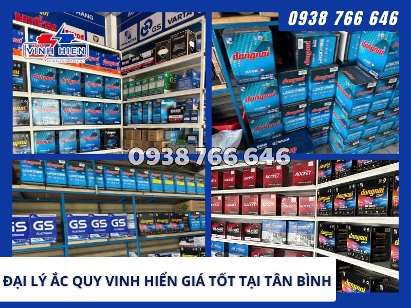 Đại lý ắc quy vinh hiển giá tốt tại Tân Bình