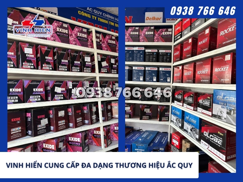 vinh hiển cung cấp đa dạng thương hiệu ắc quy