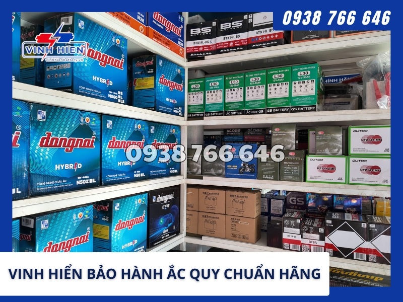 VINH HIỂN Bảo hành ắc quy chuẩn hãng