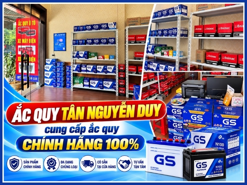 Ắc Quy Tân Nguyễn Duy phân phối ắc quy chính hãng 100%