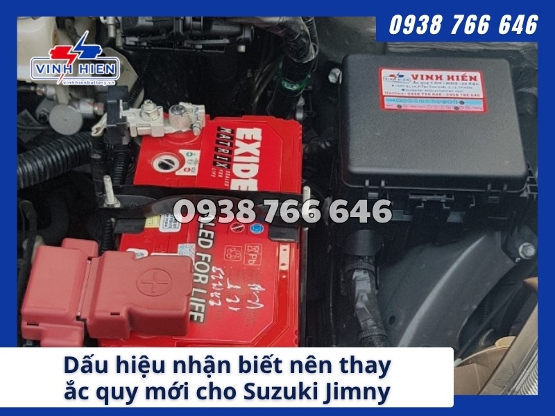 Dau hieu nhan biet nen thay ac quy moi cho xe Suzuki Jimny