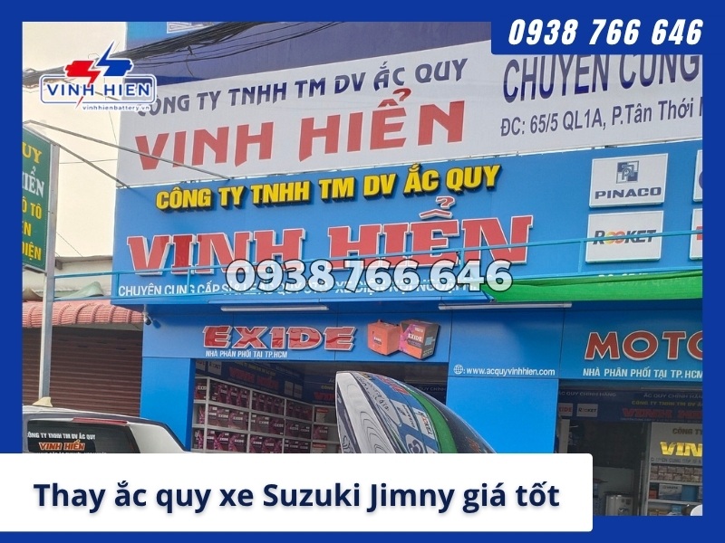 Thay binh ac quy xe Suzuki Jimny gia tot nhanh chong tai TPHCM