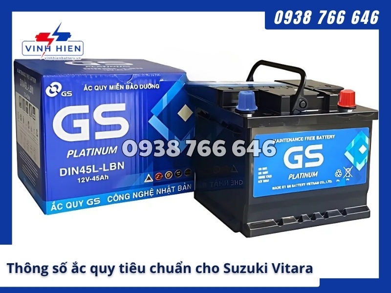 Thong so ac quy tieu chuan cho Suzuki Vitara
