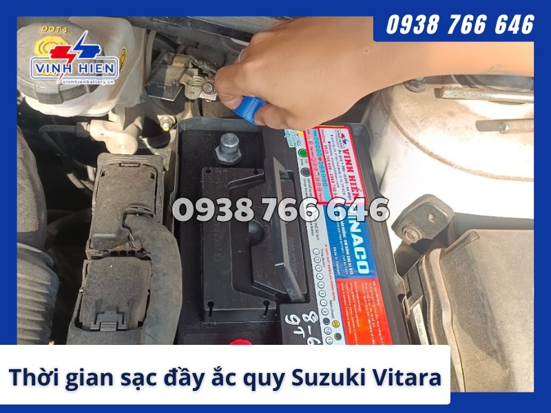Thoi gian sac day ac quy Suzuki Vitara mat bao lau