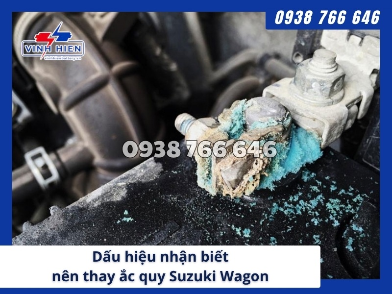 Dau hieu nhan biet nen thay ac quy moi cho Suzuki Wagon