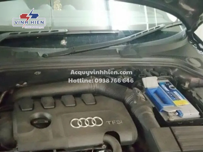 quy trinh thay ac quy xe audi a8 tai ac quy vinh hien