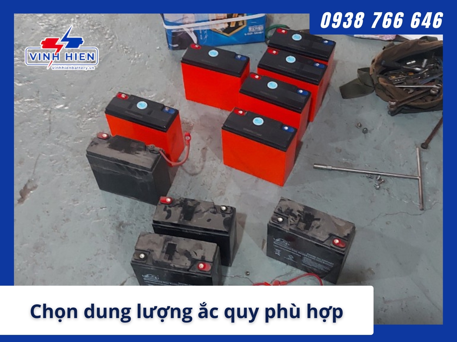 Chon dung luong ac quy phu hop