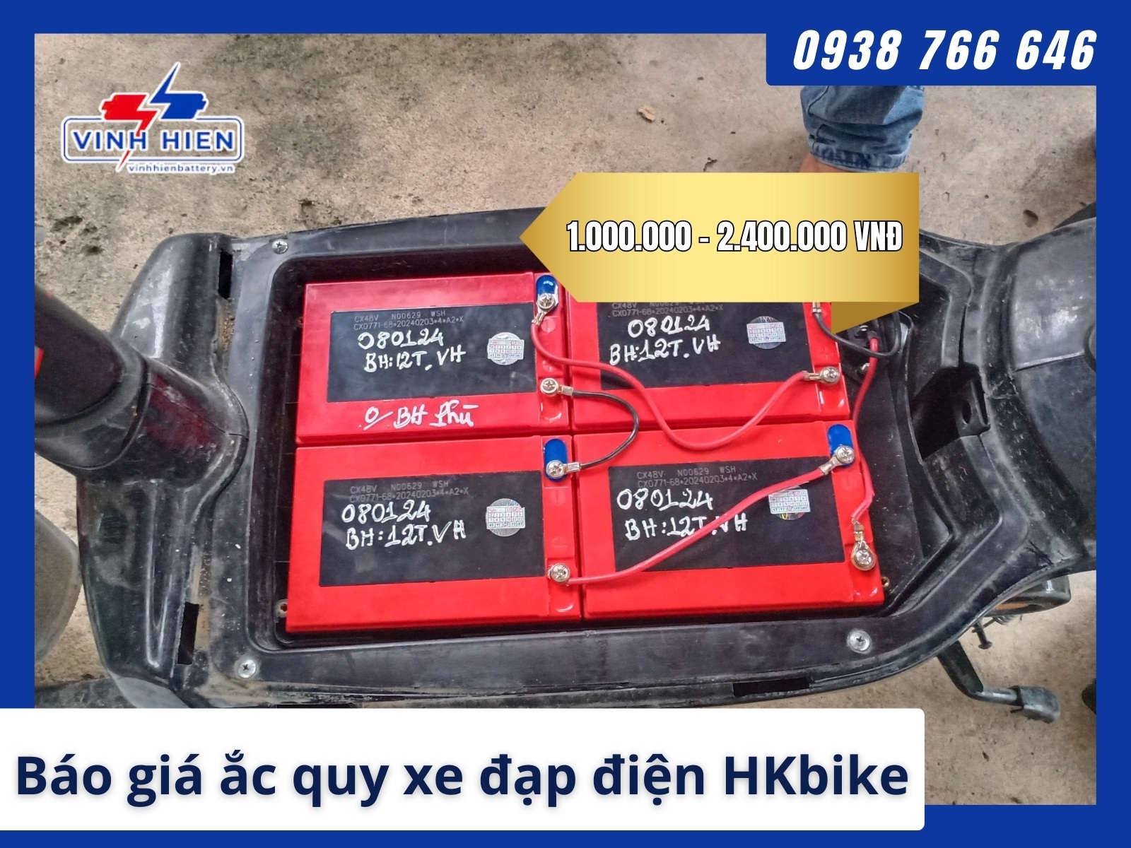 Binh ac quy xe dap dien HKbike gia bao nhieu 