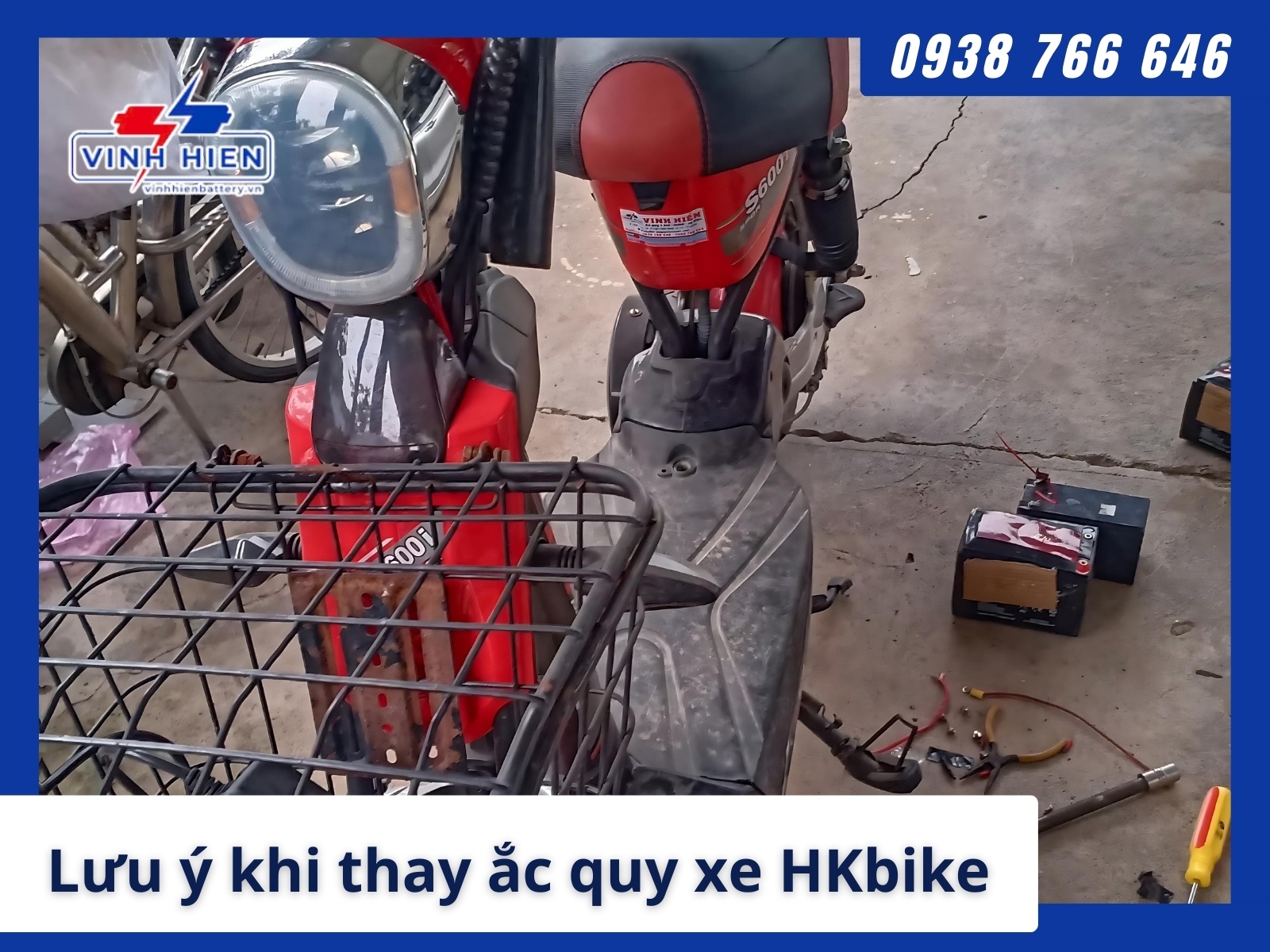 Can luu y gi khi thay ac quy cho xe HKbike 