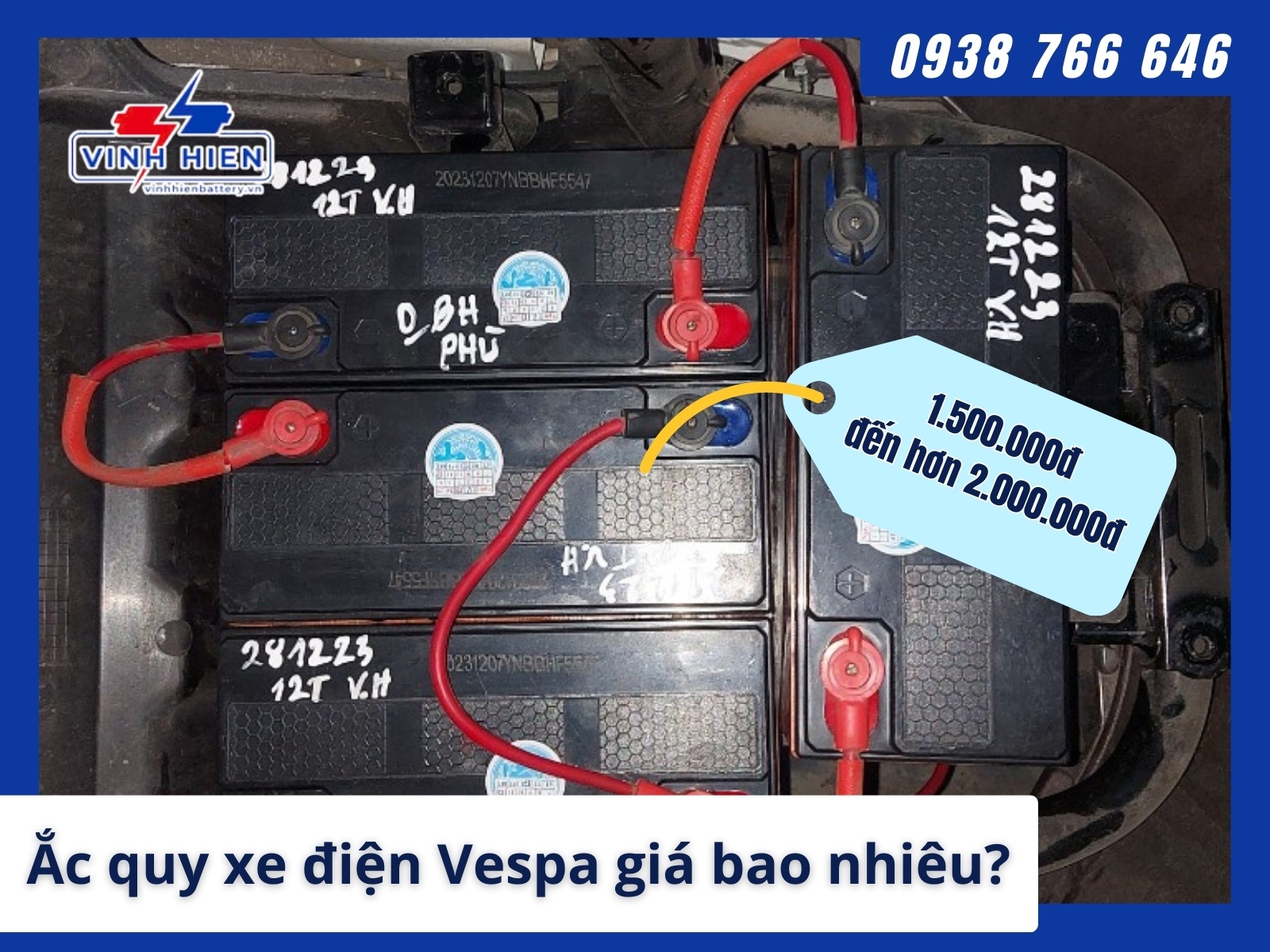 Ac quy xe dien Vespa gia bao nhieu