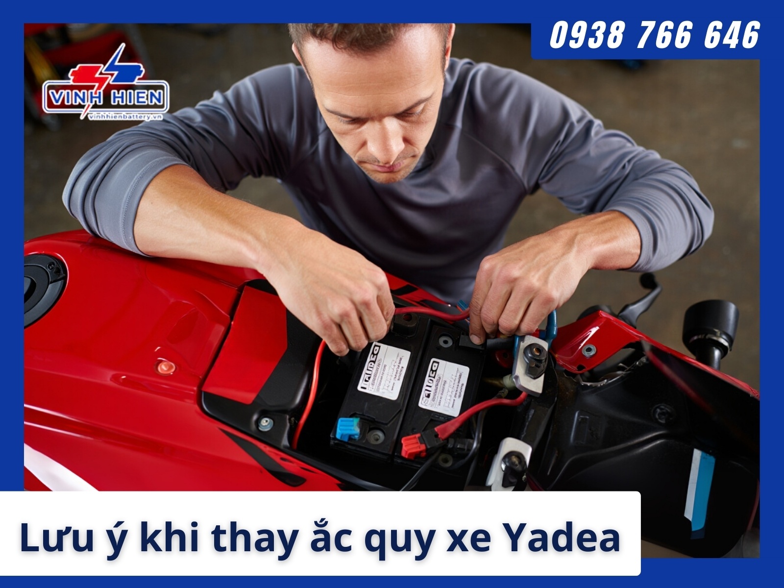 Luu y khi thay ac quy cho xe Yadea