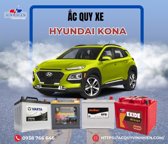 ac quy xe Hyundai Kona