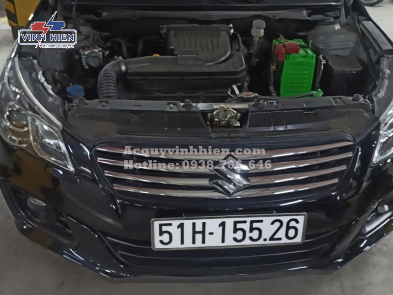 cach lap dat ac quy suzuki ciaz dung chuan
