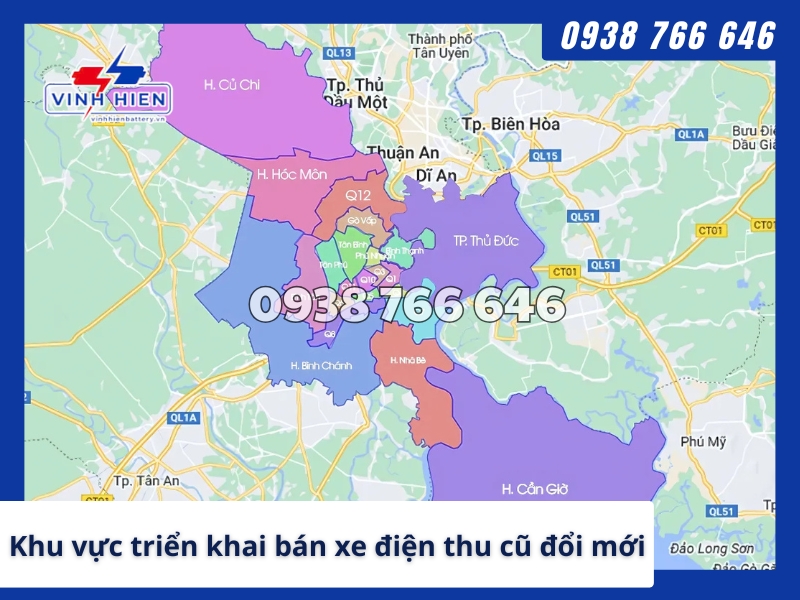 Khu vuc trien khai dich vu ban xe dien thu cu doi moi