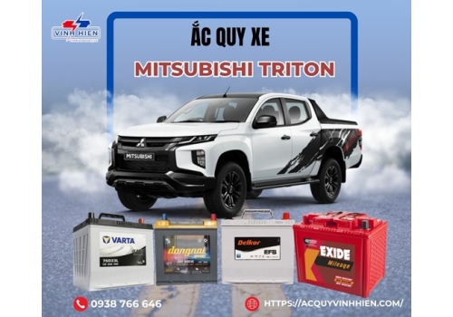 Ắc quy xe Mitsubishi Triton
